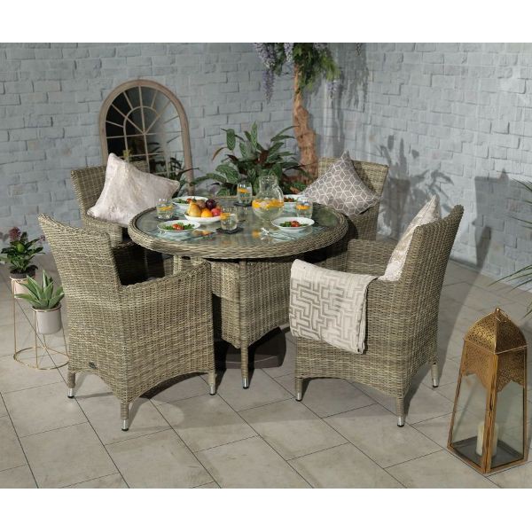 Wentworth Carver Dining Set - 4 Seater